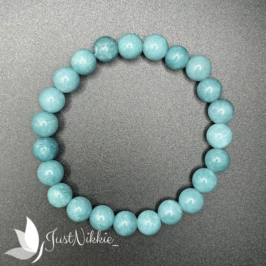 Aqua Breeze Bracelet | Aquamarine Beaded Bracelet