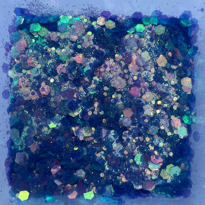 Arctic Shimmer Blue Chunky Iridescent Glitter – Captivating Blue Glitter