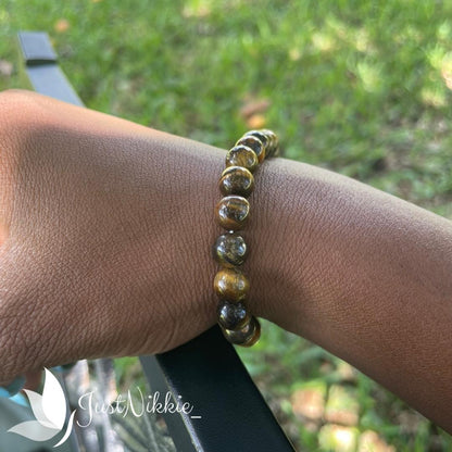 Autumn Symphony Bracelet | Yellow Tiger Eye Natural Stone Beaded Bracelet