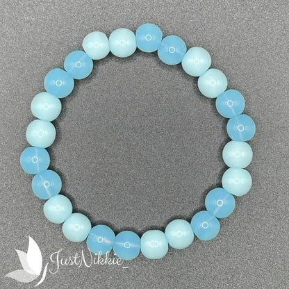 Azure Sky Bracelet | Soft Blue Beaded Bracelet