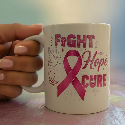 Breast Cancer Awareness Mugs – Inspirational Support Gifts