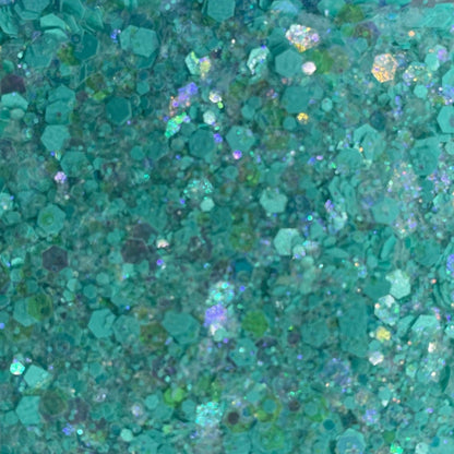 Bermuda Bay Chunky Iridescent Glitter – Tropical Blue-Green Glitter Mix