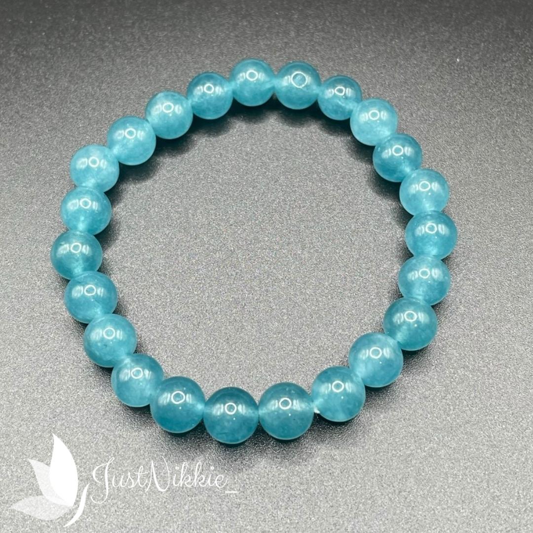 Blue Shore Bracelet | Tranquil Blue Jelly Bead Bracelet