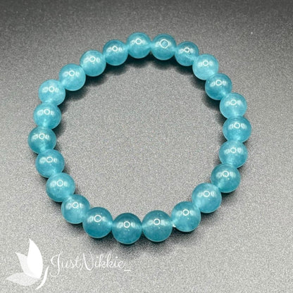Blue Shore Bracelet | Tranquil Blue Jelly Bead Bracelet