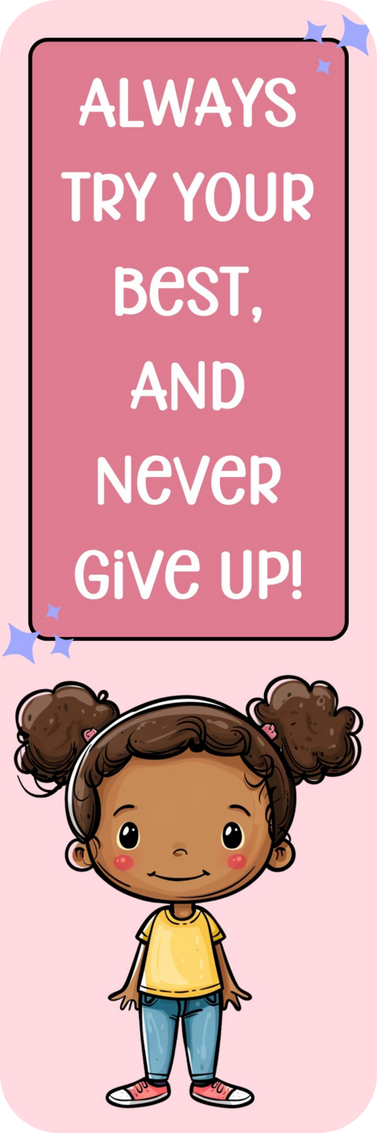 Inspirational Character Bookmarks for Kids – Uplifting Designs