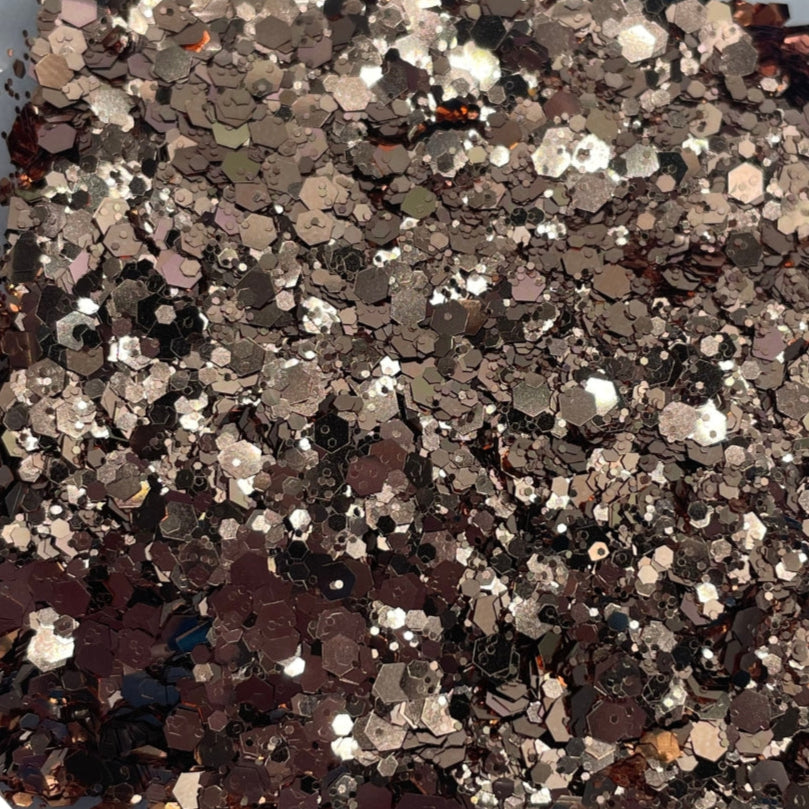 Bronzilla Metallic Glitter – Striking Bronze Chunky Glitter Mix