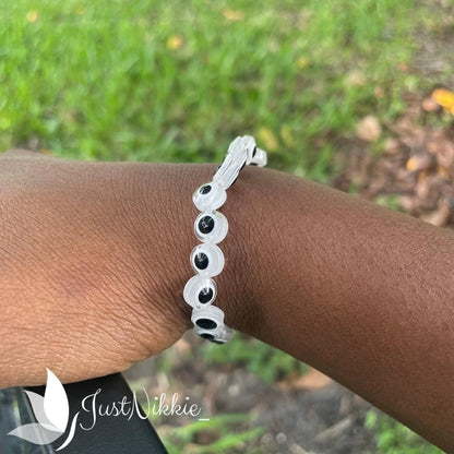 Evil Eye Bracelet Collection | Flat 8mm Beaded Protective Bracelet in Various Colors