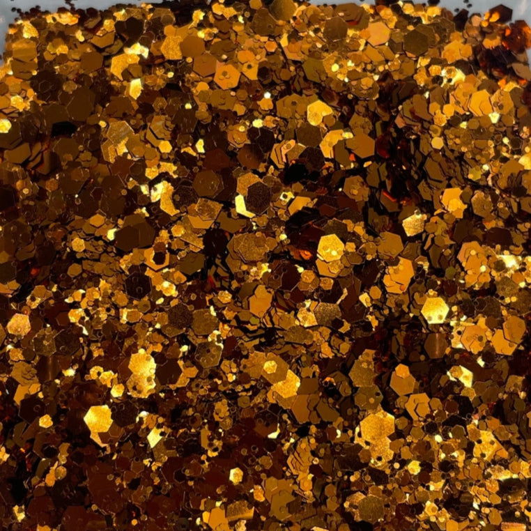 Cosmic Orange  Metallic Chunky Glitter