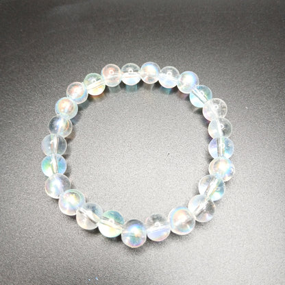 Aurora Borealis Glass Bead Mix Bracelet Collection – 8mm