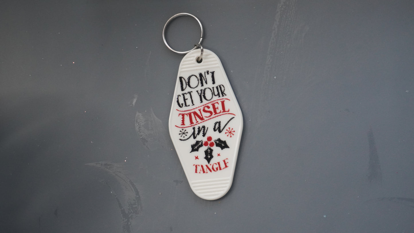 Sassy Christmas Motel Keychains – Holiday Humor with Attitude