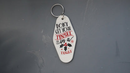Sassy Christmas Motel Keychains – Holiday Humor with Attitude