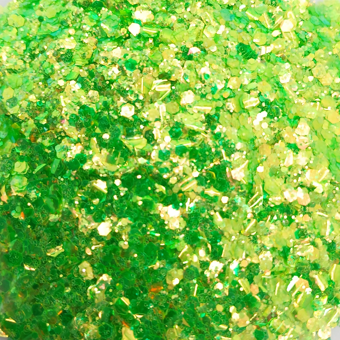 Electric Lime Iridescent Glitter – Vibrant Neon Green Sparkle