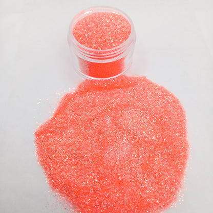 Fiery Peach Iridescent Glitter