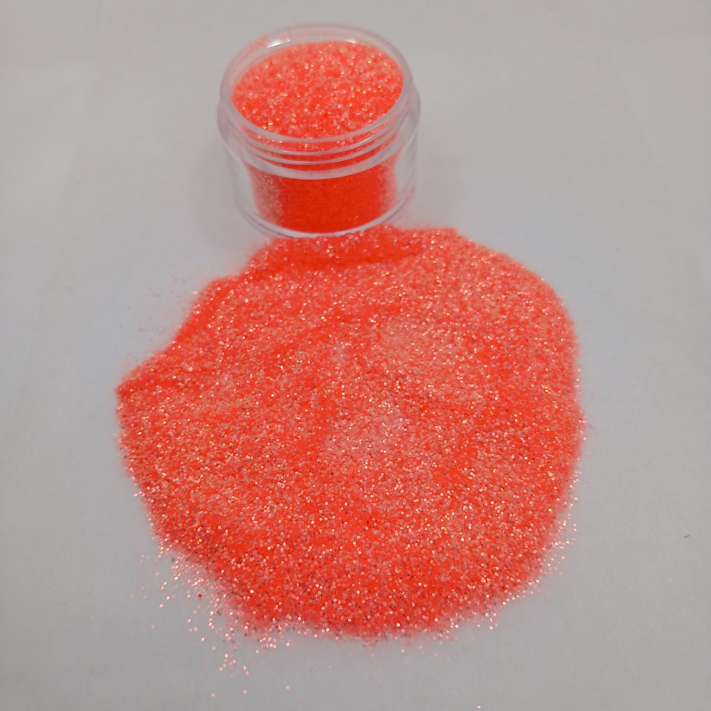 Fiery Peach Iridescent Glitter