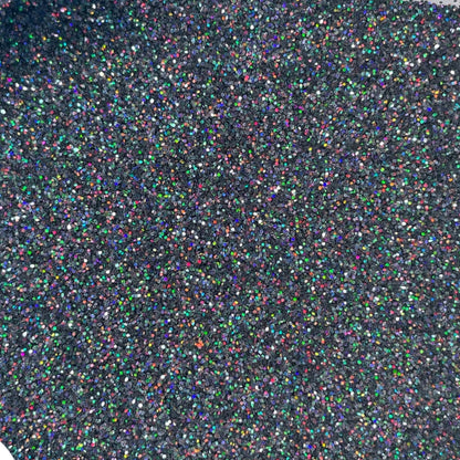 Midnight Stardust Black Holographic Glitter