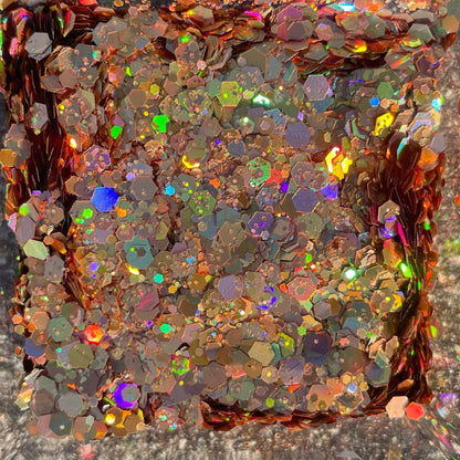 New Year Same Gold Holographic Glitter – Radiant Light Gold Chunky Glitter