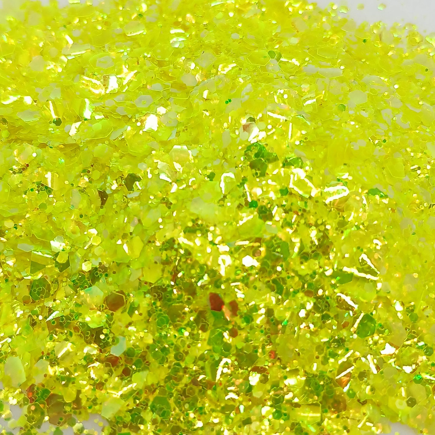 Lemon Drop Iridescent Glitter – Bright Yellow Sparkle