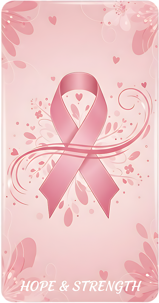 Hope & Strength Bookmark – Breast Cancer Awareness