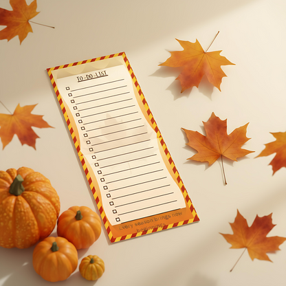 Fall To-Do List | Autumn-Themed Peel-Away Sheet