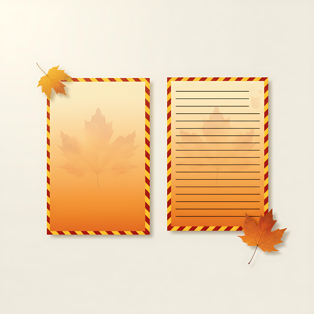 Fall Notepads | 4x6 Autumn-Themed Lined or Unlined Peel-Away Pad
