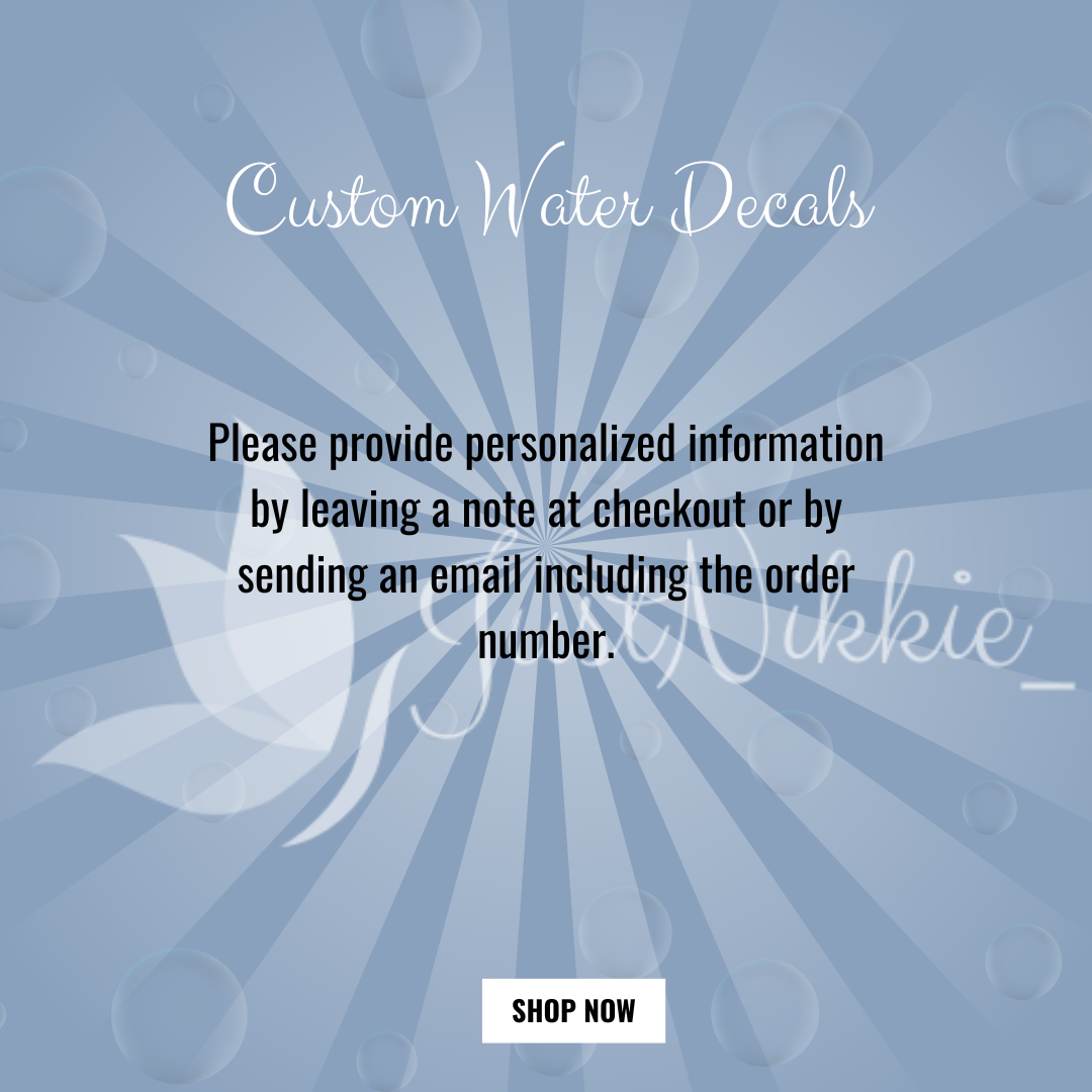 Customized Your Own Nail Water Decal