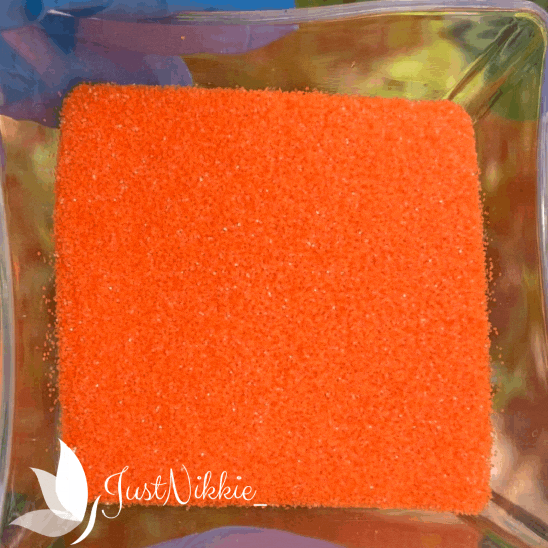 Neon Orange Glitter - Electrifying Extra Fine Iridescent Glitter
