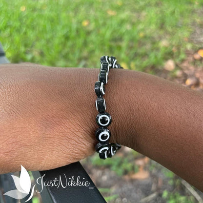 Evil Eye Bracelet Collection | Flat 8mm Beaded Protective Bracelet in Various Colors