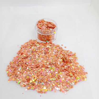 Peach, Please  – UV Color-Changing Glitter