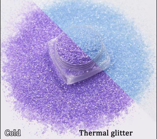 Periwinkle Pop – Temperature Color-Changing Glitter Purple to Blue Shift