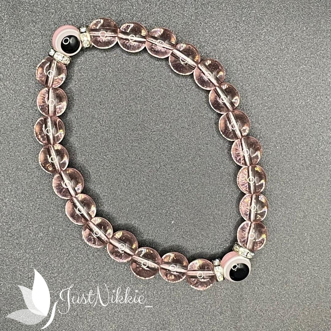 Evil Eye Bracelet Collection | 8mm Round Beaded Protective Bracelets in Various Colors