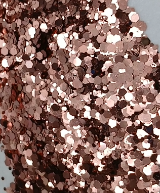 Rose Gold Glam Metallic Chunky Glitter