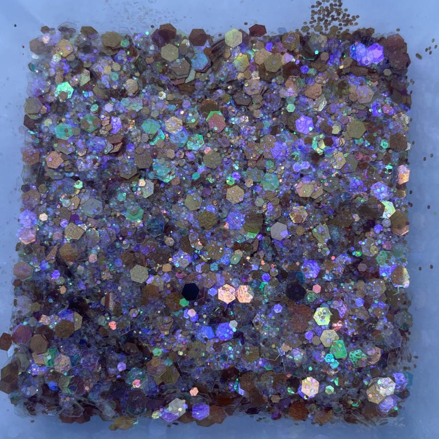 Sahara Sand Iridescent Chunky Glitter -  Golden and Beige Tones Gitter