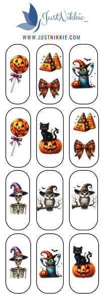 Haunted Fun Nail Decals – Festive and Playful Halloween Nail Art