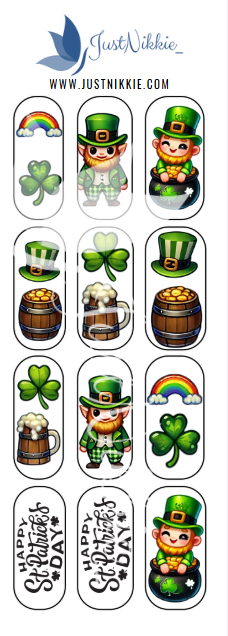 St. Patrick’s Day Nail Water Decals – Festive & Lucky Nail Art