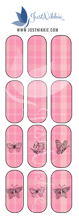 Plaid Nail Water Decals