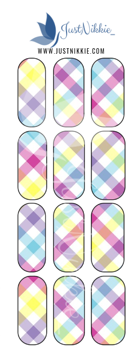 Plaid Nail Water Decals