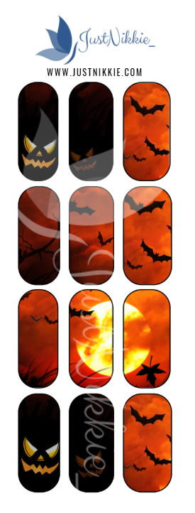 Halloween Nail Water Decals