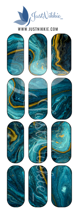 Marble Nail Water Decals (4 Style Options)