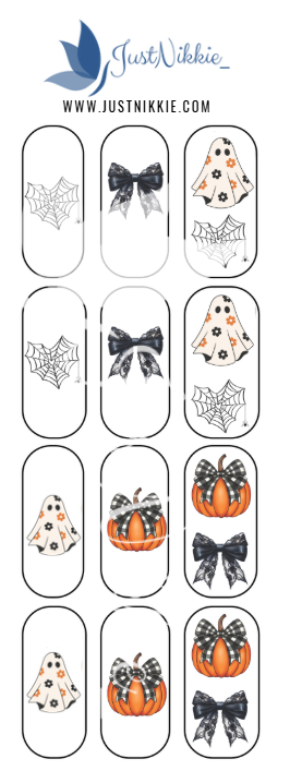 Cute Halloween Nail Water Decals