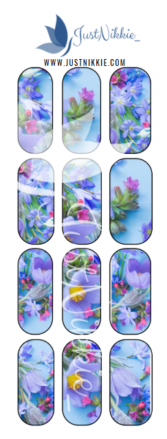 Spring Bloom Nail Water Decals – Elegant Floral Nail Art