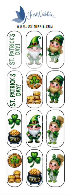 St. Patrick’s Day Nail Water Decals – Festive & Lucky Nail Art