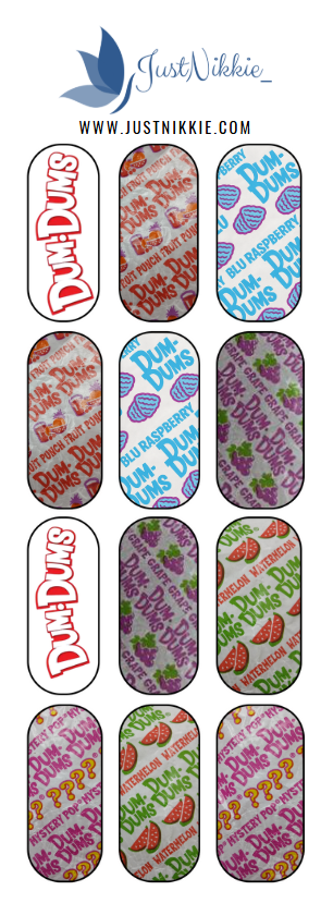 Dum Dums Nail Water Decals – Candy-Inspired Nail Art