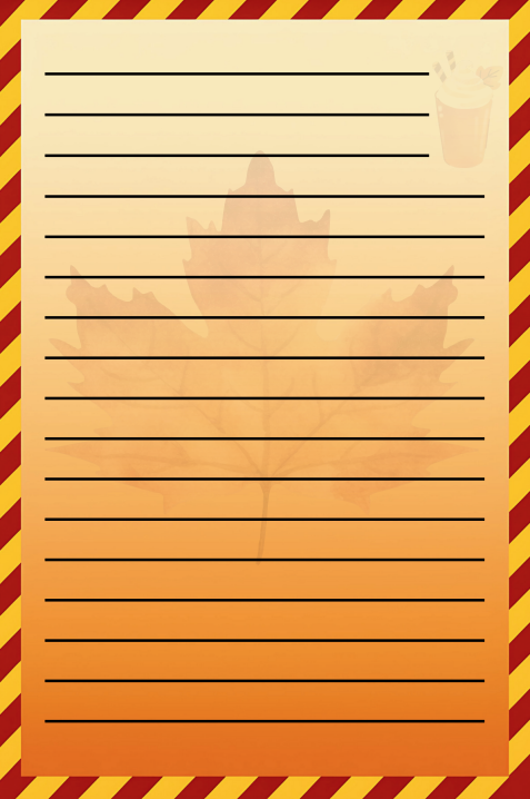 Fall Notepads | 4x6 Autumn-Themed Lined or Unlined Peel-Away Pad