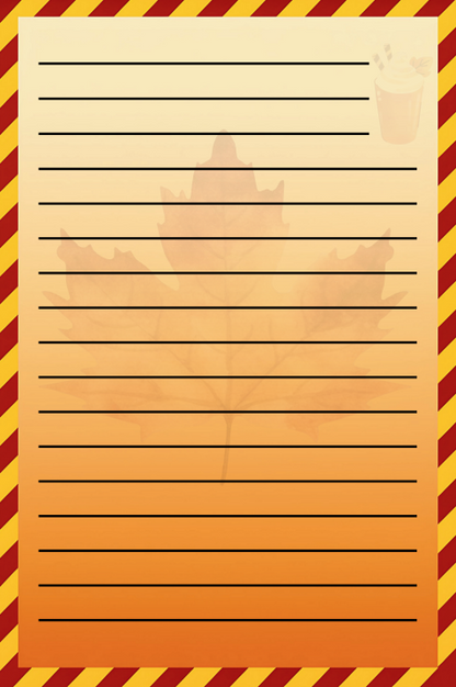 Fall Notepads | 4x6 Autumn-Themed Lined or Unlined Peel-Away Pad