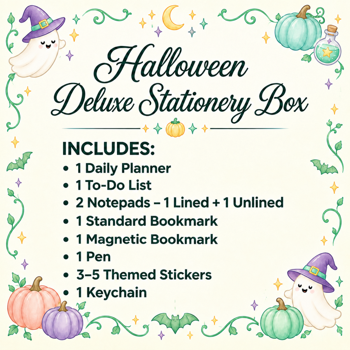 Halloween Deluxe Stationery Box