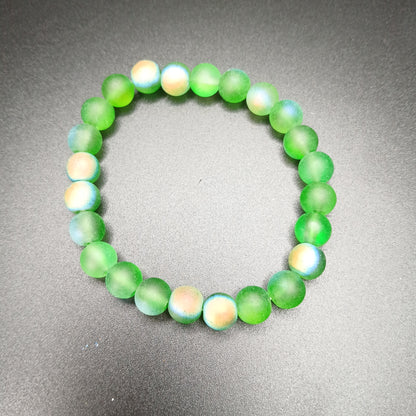 Aurora Borealis Glass Bead Mix Bracelet Collection – 8mm