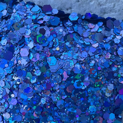 Blurple Haze Purple-Blue Holographic Glitter