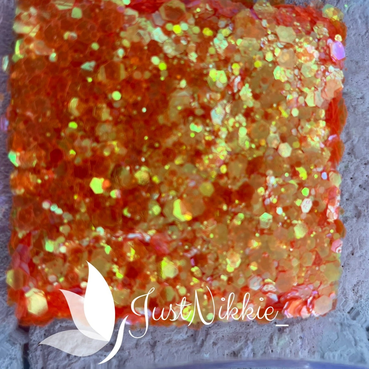 Sunrise Tequila Orange Iridescent Chunky Glitter