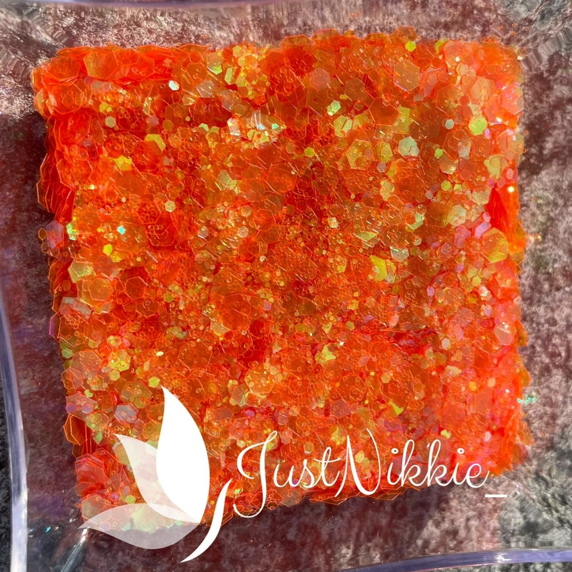 Sunrise Tequila Orange Iridescent Chunky Glitter