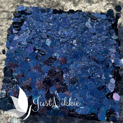 Dark Rudolph Holographic Black Chunky Glitter